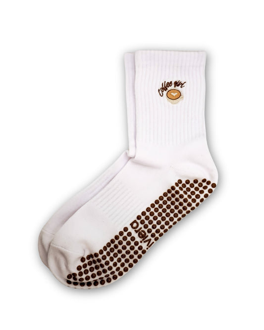 Byblos Crew Grip Sock - Coffee